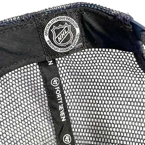 Ladies Women NHL Hockey Cap Hat ‘47 Captain SnapBack Sequins New - Picture 8 of 10